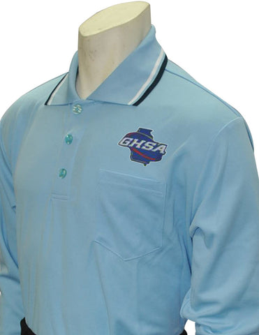 USA301GA-PB Long Sleeve Baseball Shirt Powder Blue