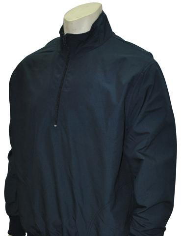 BBS321 - Solid Navy Half Zip Umpire Pullover - Officially Dalco