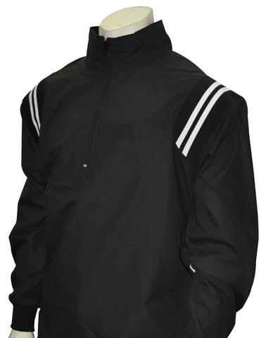 BBS322 - Smitty Long Sleeve Microfiber Shell Pullover Jacket W/ Half Zipper W/ Open Bottom - Officially Dalco