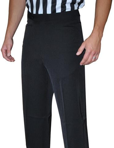 BKS280-Smitty 4-Way Stretch Black Flat Front Pants w/ Western Cut Pockets