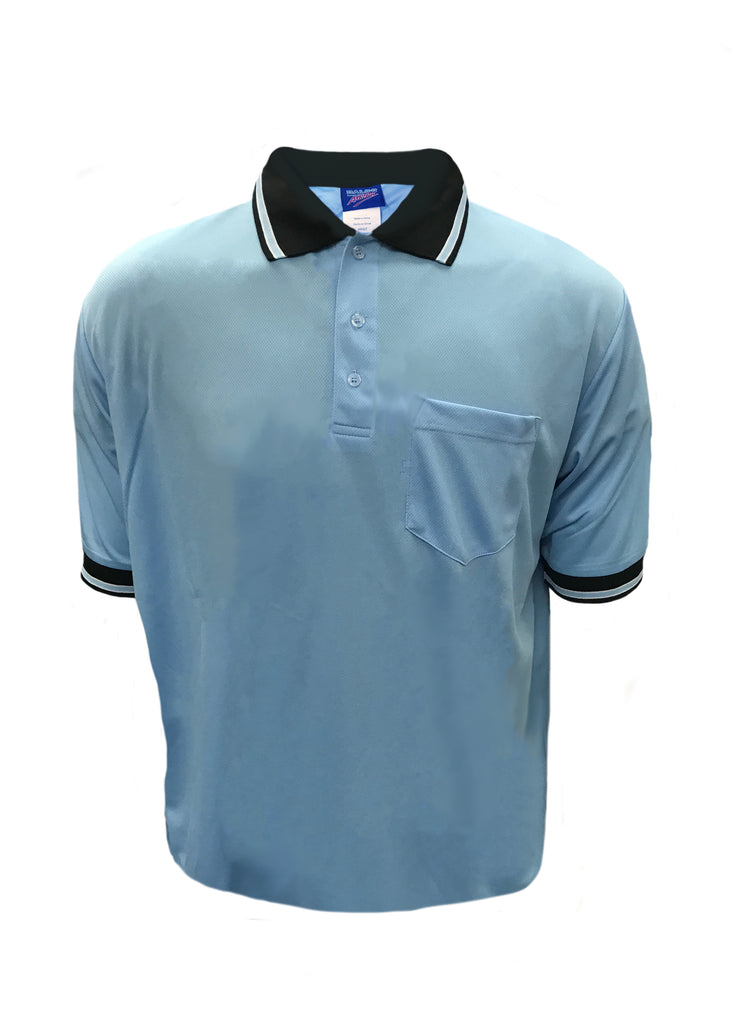 D300 Dalco Baseball/Softball Umpire Shirt - Light Blue w/Black/White - Officially Dalco