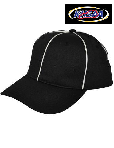 KY-HT100 - Smitty Black w/ White Piping Flex Fit Football Hat w/KHSAA logo on back CLOSE OUT SALE