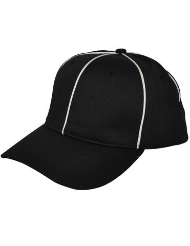 HT100 - Smitty Black w/ White Piping Flex Fit Football Hat CLOSE OUT SALE