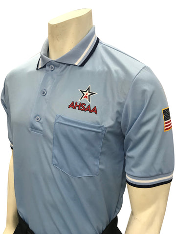 USA300AL-PB Ump Shirt New Logo Above Pocket Powder Blue