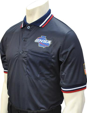 USA300GA-NY Short Sleeve Baseball Shirt Navy