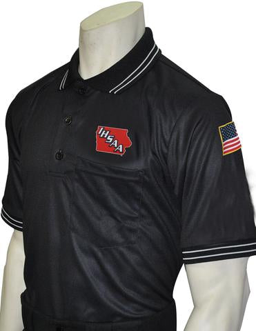 USA300IA-BLK Iowa Short Sleeve Ump Shirt Black