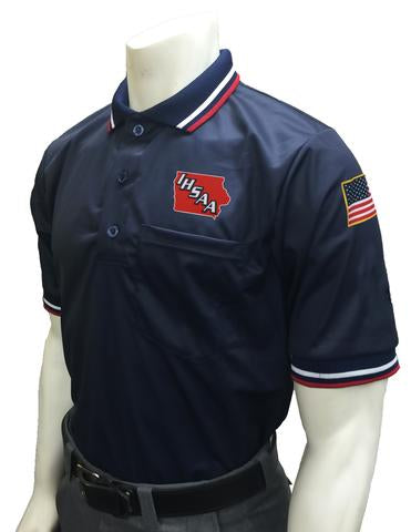 USA300IA-NY Iowa Short Sleeve Ump Shirt Navy