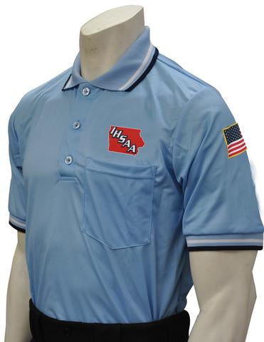 USA300IA-PB Iowa Short Sleeve Ump Shirt Powder Blue