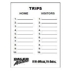 D3508 - Dalco Baseball/Softball Writable Game Card